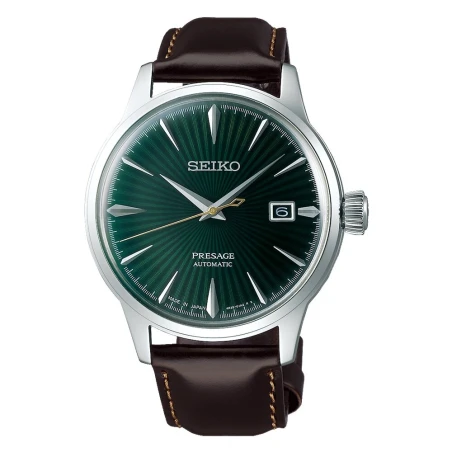 Reloj Seiko Presage Cokctail Plateado, Verde y Negro Automático Hombre SRPD37J1