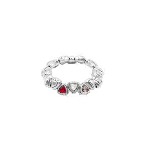 Pulsera Ciclón Horizon Baño Plata y Cristales Multicolor...