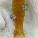 Anillo Ajustable Victoria Cruz Bom Dia Plata Baño Rodio y Cristal Azul A5278-10HA