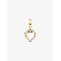 Charm Colgante Pandora Doble Corazón Brillante 763765C01