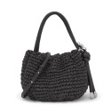 Bolso Bombonera TOUS Daisy Rafia Negro 2002286151