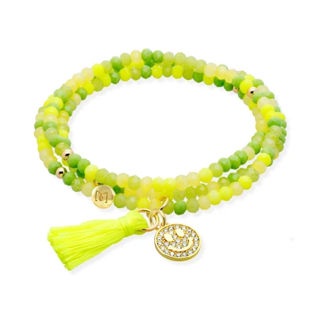 Pulsera Marina García Zen Lima y Smile Plata Baño Oro 91194U27