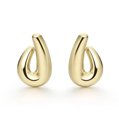 Pendientes Itemporality Aros Gota Plata Baño Oro SEA-200-413-UU