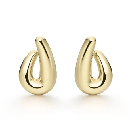 Pendientes Itemporality Aros Gota Plata Baño Oro SEA-200-413-UU