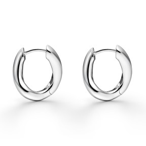 Pendientes Itemporality Aros Desiguales Plata Baño Rodio...