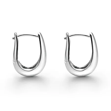 Pendientes Itemporality Gota Pequeña Plata Baño Rodio SEA-100-429-UU
