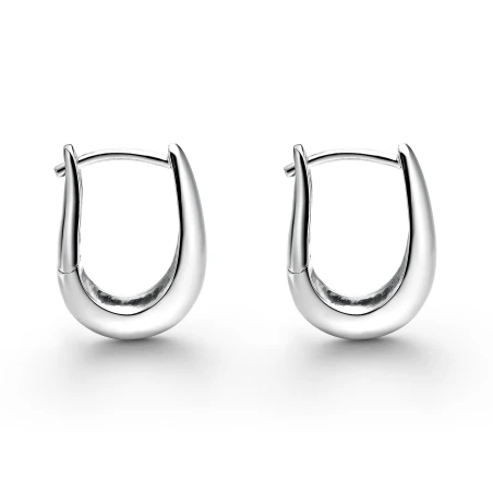 Pendientes Itemporality Gota Pequeña Plata Baño Rodio SEA-100-429-UU