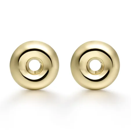 Pendientes Itemporality Doble Círculo Plata Baño Oro SEA-200-422-UU
