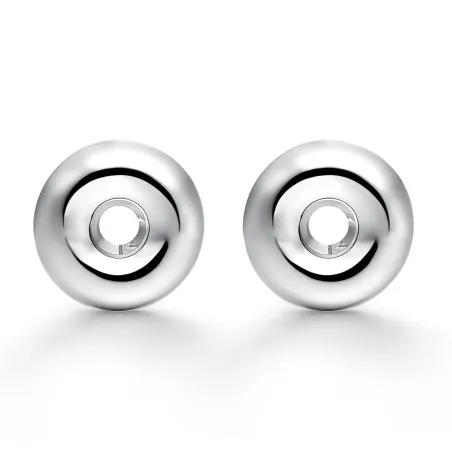 Pendientes Itemporality Doble Círculo Plata Baño Rodio SEA-100-422-UU