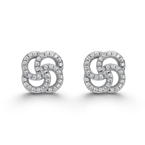 Pendientes Itemporality Ochos Plata Baño Rodi y...