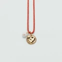 Colgante Talismans Baño Oro, Piedra de luna y Circonita 02880098-877-TU