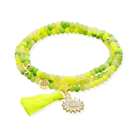 Pulsera Marina García Zen Lima y Sol Plata Baño Oro 91194U2