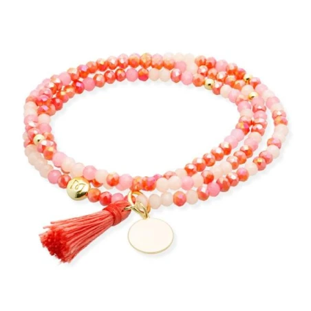 Pulsera Marina García Zen Peach y Chapa Baño Oro 91197UX