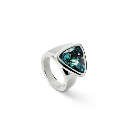 Anillo UNOde50 Ser Camaleónica Baño Plata y Cristal Verde ANI0833VRDMTL