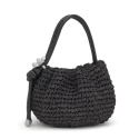 Bolso Bombonera TOUS Daisy Rafia Negro 2002286151
