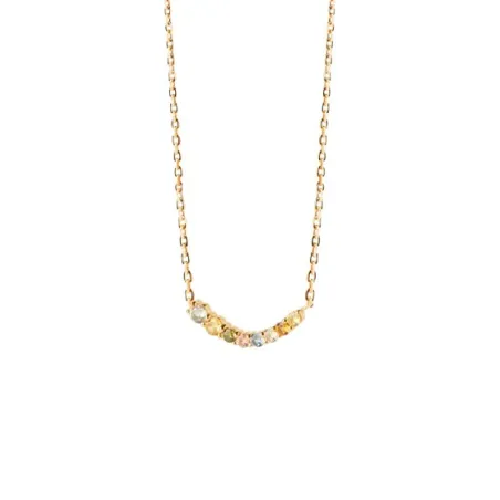 Gargantilla PdPaola Rainbow Plata Baño Oro y Circonitas Multicolor CO01-859-U