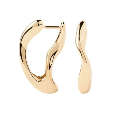 Pendientes PdPaola Aros Sense Plata Baño Oro AR01-D62-U