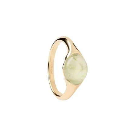 Anillo PdPaola Piedra Frenita Bay Plata Baño Oro AN01-D93