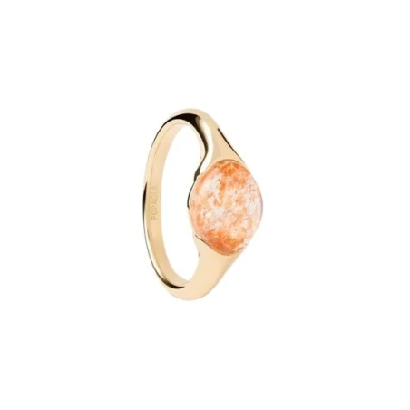 Anillo PdPaola Piedra Solar Bay Plata Baño Oro AN01-D73
