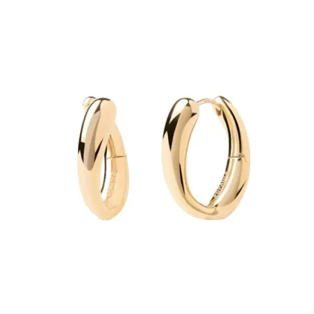 Pendientes PdPaola Aros Helix Plata Baño Oro AR01-E15-U