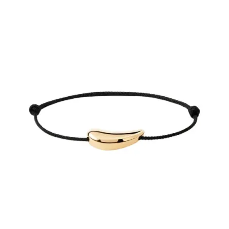 Pulsera PdPaola Orbit Cordón y Gota Plata Baño Oro PU01-937-U