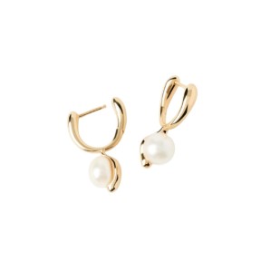 Pendientes PdPaola Aros La Perla Plata Baño Oro AR01-E77-U