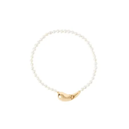 Pulsera PdPaola La Perla Essentials Gota Plata Baño Oro PU01-960