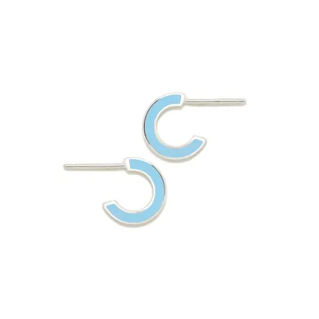 Pendientes Agatha Ruiz de la Prada Teen Azul Plata Baño Rodio 052TEE