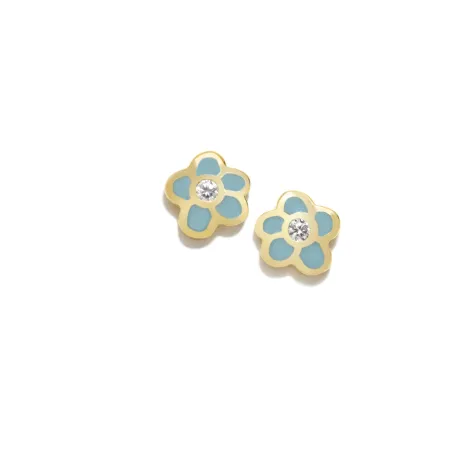 Pendientes Agatha Ruiz de la Prada New Bebé Flor Plata Baño Oro 094NBED