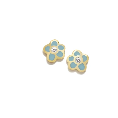 Pendientes Agatha Ruiz de la Prada New Bebé Flor Plata Baño Oro 094NBED