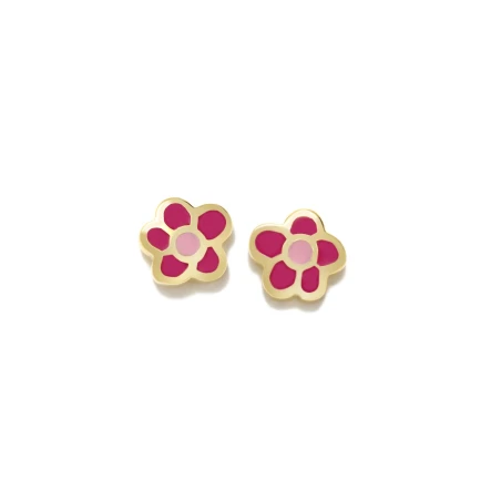 Pendientes Agatha Ruiz de la Prada New Bebé Flor Plata Baño Oro 092NBED