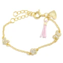 Pulsera Agatha Ruiz de la Prada Icónos Plata Baño Oro y Circonitas 370NBED