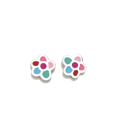 Pendientes Agatha Ruiz de la Prada New Bebé Flor Plata Baño Rodio 091NBE