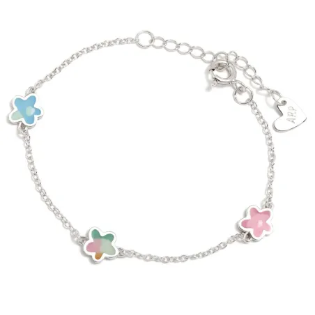 Pulsera Agatha Ruiz de la Prada Flores Plata Baño Rodio 340AQU