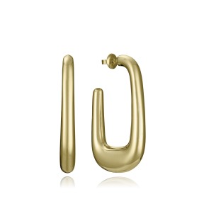 Pendientes Viceroy Fashion Rectángulo Acero Baño Oro...