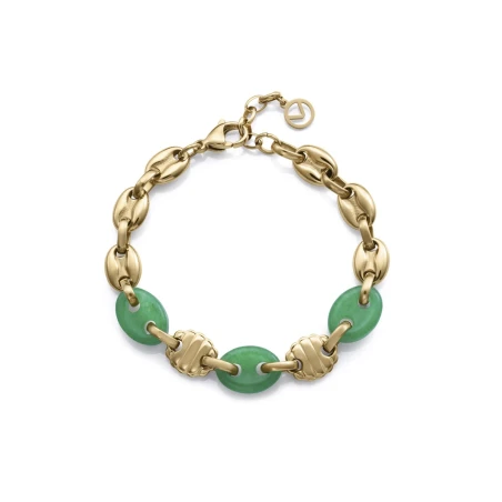 Pulsera Viceroy Fashion Calabrotes Baño Oro y Piedras Verdes 14274P01016