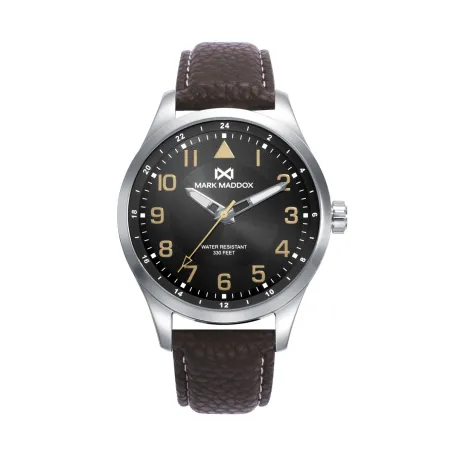 Reloj Mark Maddox Plateado y Marrón analógico Hombre HC0128-14