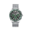 Reloj Mark Maddox Mission Plateado y Verde Multifunción Hombre HM0144-15