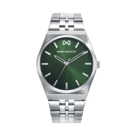 Reloj Mark Maddox Plateado y Verde Analógico Hombre HM0152-67