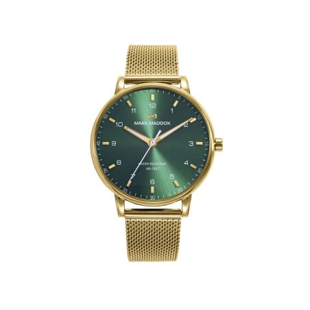 Reloj Mark Maddox Dorado y Verde Analógico Hombre HM1014-64