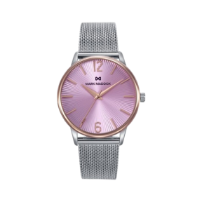 Reloj Mark Maddox Plateado y Rosa Analógico Mujer MM1030-75