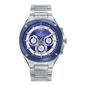 Reloj Mark Maddox Plateado y Azul Cronógrafo HM1021-35