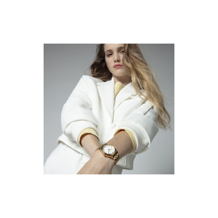 Reloj Mark Maddox Dorado y Blanco Analógico...