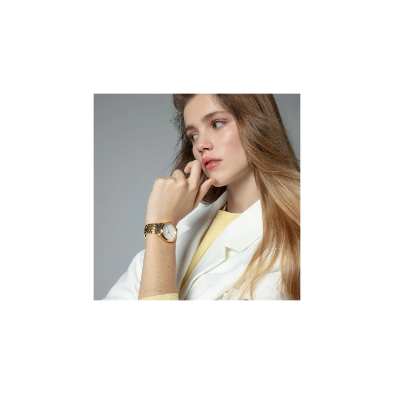 Reloj Mark Maddox Dorado y Blanco Analógico Mujer MM0141-07
