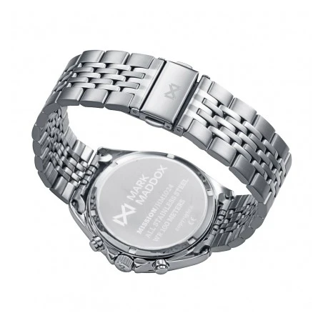 Reloj Mark Maddox Plateado y Negro Cronógrafo HM1024-57