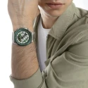 Reloj Mark Maddox Plateado y Verde Cronógrafo HM1021-65