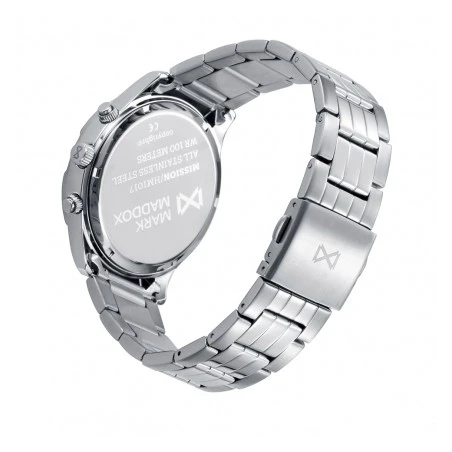Reloj Mark Maddox Plateado y Azul Cronógrafo Hombre HM1017-36