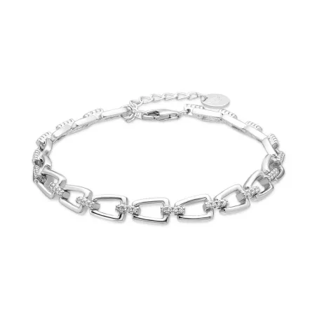 Pulsera Luxenter Midmas Plata Baño Rodio y Circonitas blancas BX4220000