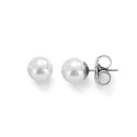 Pendientes Majorica Mujer Plata y Perla 8 mm 00324.01.2.000.701.1