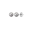 Pendientes Majorica Mujer Plata y Perla Gris 10mm 00326.06.2.000.701.1